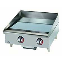 Star Max 524CHSF 24" Countertop Chrome Electric Griddle with Snap Action Thermostatic Controls
