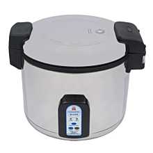 Town Food 57131 30 Cup Raw Stainless Steel Electronic Rice Cooker / Warmer