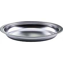 Winco 603-FP Stainless Steel Oval Food Pan for 8 Qt. 603 Madison Chafer