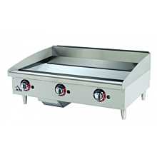 Star Max 636TCHSF 36" Countertop Chrome Gas Griddle with Thermostatic Controls