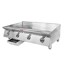 Star 848TA Ultra Max 48" Countertop Gas Griddle with Mechanical Snap Action Controls - 120,000 BTU