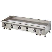 Star 872TA Ultra Max 72" Countertop Gas Griddle with Mechanical Snap Action Controls - 180,000 BTU