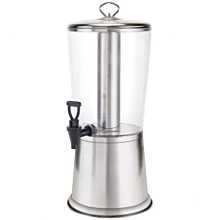 Winco 904 2-1/4 Gallons Polished Stainless Steel Ice Core Cold Beverage Dispenser