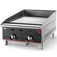Vollrath 924GGT 24" Cayenne Thermostatic Flat Top Heavy-Duty Flat Top Gas Griddle