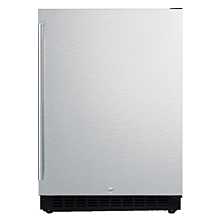 SUMMIT 24'' AL54CSS Stainless Steel Door All-Refrigerator with Stainless Steel Cabinet