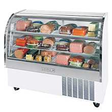 Beverage Air CDR5-1-W 61" Curved Front Refrigerated Deli Case, White