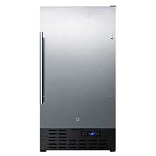 SUMMIT 18'' FF1843BCSSADA Stainless Steel Door All-Refrigerator with Stainless Steel Cabinet