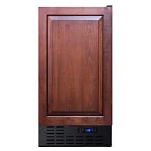 SUMMIT 18" FF1843BIF Panel-Ready Door All-Refrigerator with Black Exterior