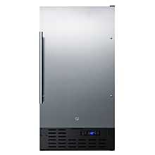 SUMMIT 18'' FF1843BSSADA Stainless Steel Door All-Refrigerator with Black Cabinet
