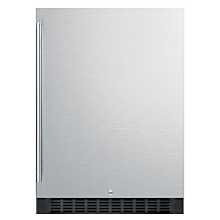 SUMMIT 24'' FF64BCSS Stainless Steel Door All-Refrigerator with Stainless Steel Cabinet