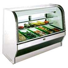 Marc Refrigeration HS-6R 72" Meat/Deli Case, Curved Glass Front