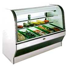Marc Refrigeration HS-8R 96" Meat/Deli Case, Curved Glass Front