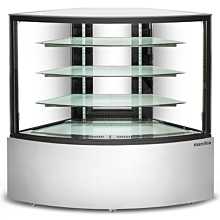 Marchia MBC60-D 60" Dry Non-Refrigerated Corner Display Case, Stainless Steel