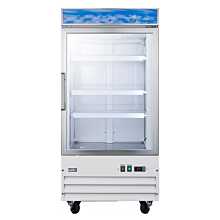 Summit SCUF18NC 34" Large Capacity Upright All-Freezer with Frost-Free Operation, and Lock