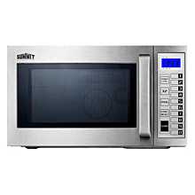 Summit SCM1000SS 20" Microwave with Stainless Steel Exterior and interior
