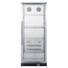 SUMMIT 24" SCR1156CSS Glass Door Beverage Merchandiser with Stainless Steel Exterior