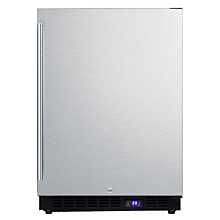 Summit SCFU1211 27" Upright Display Freezer with Frost-Free Operation, and Self-Closing Glass Door