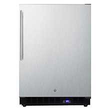 Summit SCUF18 34" Large Capacity Upright All-Freezer with Frost-Free Operation, Casters, and Lock