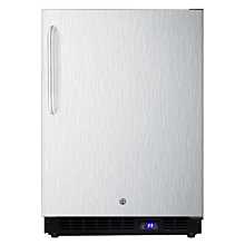 Summit SCUF18LHD 34" Large Capacity Upright All-Freezer with Frost-Free Operation, Casters, Lock, and Left Hand Door Swing