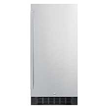 SUMMIT 15'' SPR316OSCSS Stainless Steel Door Outdoor Refrigerator with Stainless Steel Cabinet