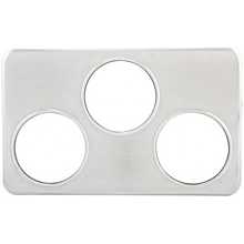 Winco ADP-666 3 Hole Steam Table Adapter Plate