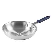 Winco AFP-8A-H Gladiator 8" Aluminum Fry Pan with Sleeve - Natural Finish
