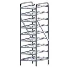 Winco ALCR-9 Full Size Stationary Aluminum Can Rack for #10 and #5 Cans
