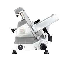 Ampto 250E Manual Medium Duty Meat Slicer - Belt Driven and 10" Stainless Steel Blade