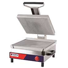 Ampto SSGE 17" Giant Ribbed Electric Panini Grill
