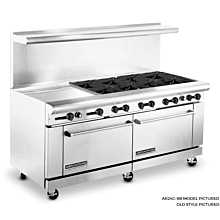 American Range 72 inch Commercial Range, 24 inch Griddle, AR24G-8B - Old Style