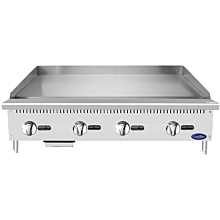 Atosa CookRite ATTG-48-NG 48" 4 Burner Countertop Natural Gas Griddle with Thermostatic Control - 100,000 BTU