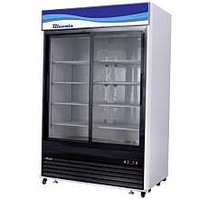 Blue Air BKGM48SL-HC 54" White Sliding Glass Door Merchandiser Refrigerator - 45 Cu. Ft.