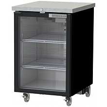 Beverage-Air BB24HC-1-FG-S 24 inch Stainless Steel Food Rated Glass Door Back Bar Cooler