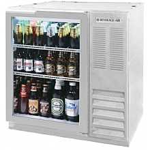 Beverage-Air BB36HC-1-G-S 36 inch Stainless Steel Glass Door Back Bar Refrigerator