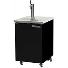 Beverage-Air DD24HC-1-B Single Tap Kegerator Beer Dispenser - Black, (1) 1/2 Keg Capacity