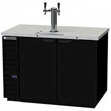 Beverage-Air DD50HC-1-C-B Double Tap Club Top Kegerator Beer Dispenser - Black, (2) 1/2 Keg Capacity