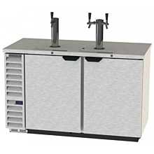 Beverage-Air DD58HC-1-C-S 2 Single Tap Kegerator Beer Dispenser - Stainless Steel Front, (3) 1/2 Keg Capacity