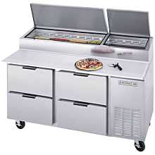 Beverage-Air DPD67-4 67 inch Four Drawer Pizza Prep Table