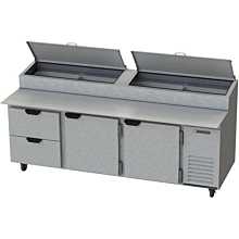 Beverage-Air DPD93-2 93 inch Pizza Prep Table with Two Doors and Two Drawers