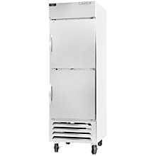 Beverage-Air HBF23-1-HS 27 inch Bottom Mount Horizon Series One Section Half Door Reach In Freezer with LED Lighting