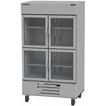 Beverage Air HBR44HC-1-HG 47" Two Section Reach In Refrigerator, (4) Left/Right Hinge Glass Doors, 115v