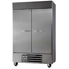 Beverage Air HBRF49-1-A 52" Two Section Commercial Refrigerator Freezer - Solid Doors, Bottom Compressor, 115v