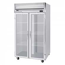Beverage-Air HFS2-1G Horizon Series 52 inch Glass Door Reach-In Freezer with Stainless Steel Interior and LED Lighting