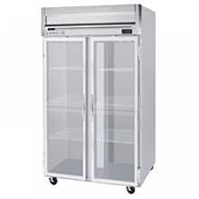 Beverage Air HR2-1G 52" Two Section Reach In Refrigerator, (2) Left/Right Hinge Glass Doors, 115v