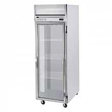 Beverage-Air HRP1W-1G Horizon Series 35 inch Glass Door Wide Reach-In Refrigerator with LED Lighting