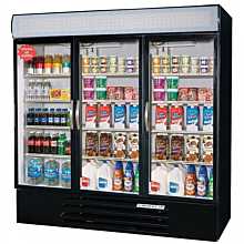 Beverage Air MMR72-1-B 3 Door Merchandiser Refrigerator