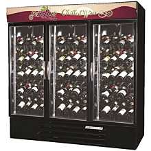 Beverage Air MMRR72-1-WW-A-LED 75" Three Section Wine Cooler w/ (3) Zones, 115v