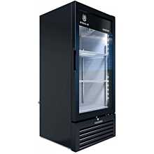 Beverage-Air MT10-1B 25 inch Marketeer Series Black Refrigerated Glass Door Merchandiser with LED Lighting