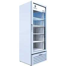 Beverage-Air MT23-1W 29 1/2 inch Marketeer Series White Refrigerated Glass Door Merchandiser with LED Lighting