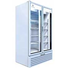 Beverage-Air MT49-1W 47 inch Marketeer Series White Refrigerated Glass Door Merchandiser with LED Lighting